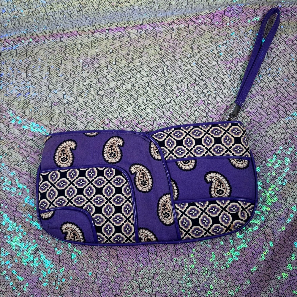Vera Bradley Purple Paisley Women's Clutch